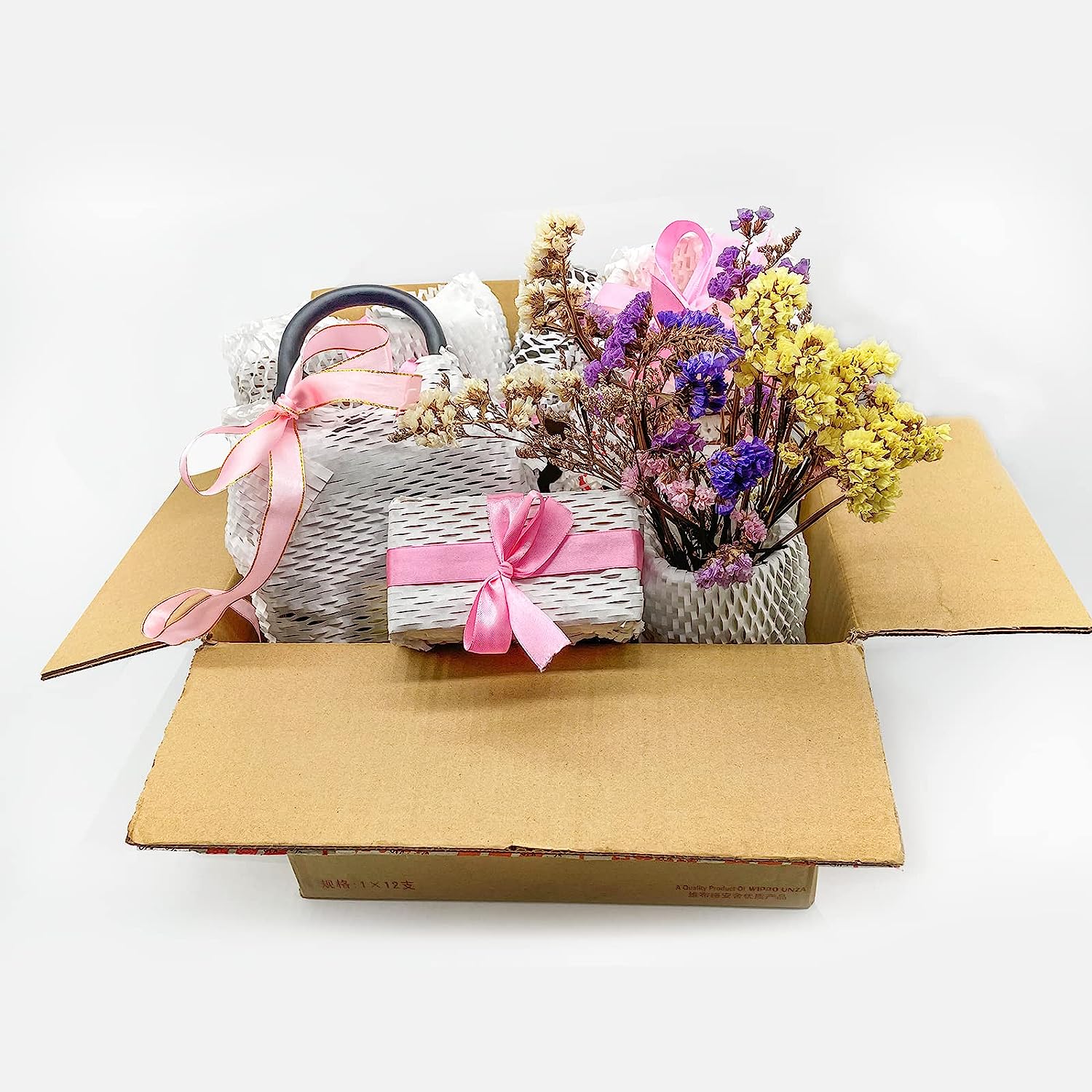 Honeycomb Packing Paper， 12" x 105' Honeycomb Cushioning Wrap Roll for Moving Shipping Packaging Gifts， Recyclable Honeycomb Paper Moving Supplies Bubble Paper Wrapping Protective Roll - Image 7